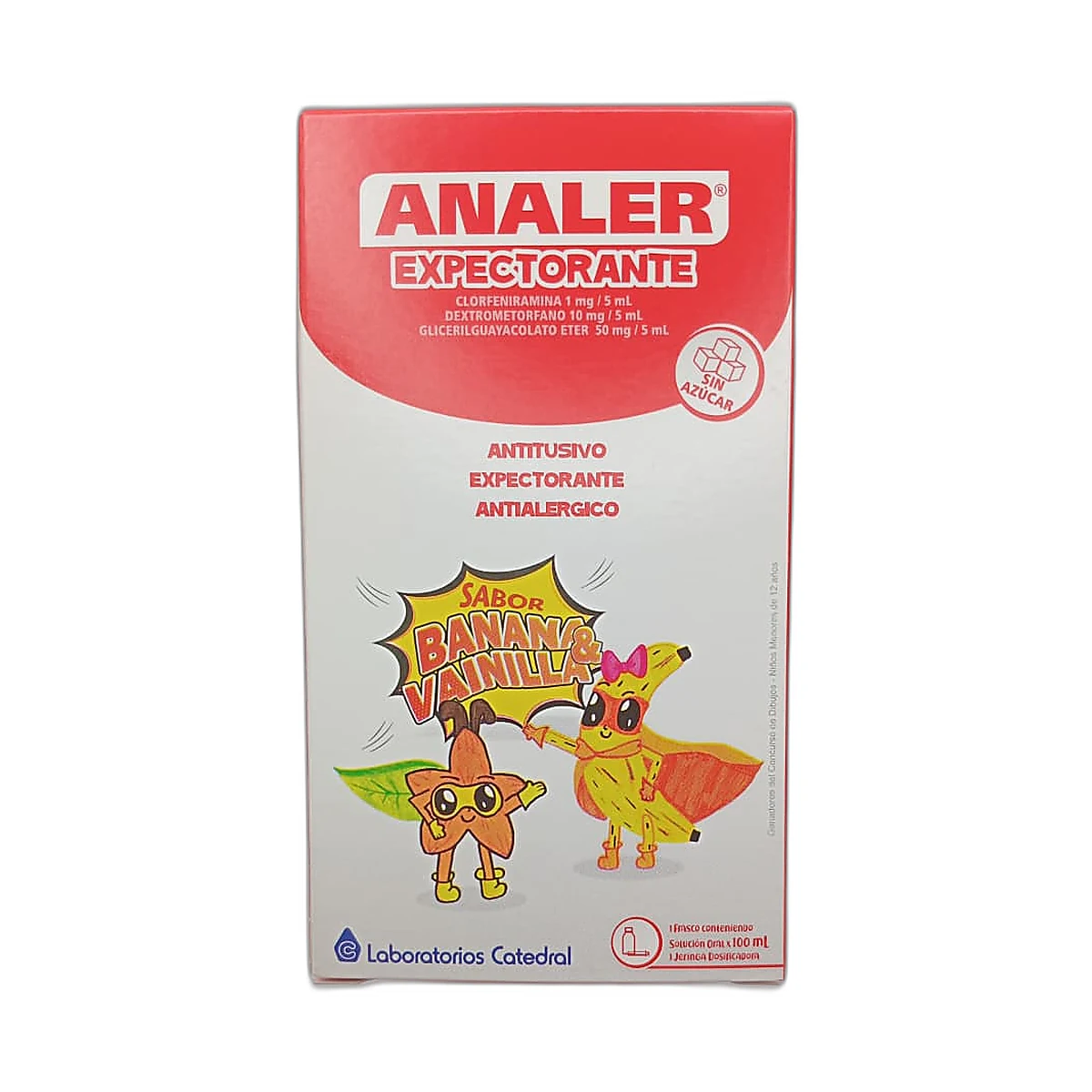 Analer expectorante sol. oral caja fco. x 100 ml. + jer. dos