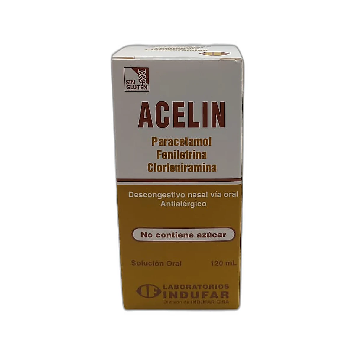 Acelin sol. oral caja fco. x 120 ml.