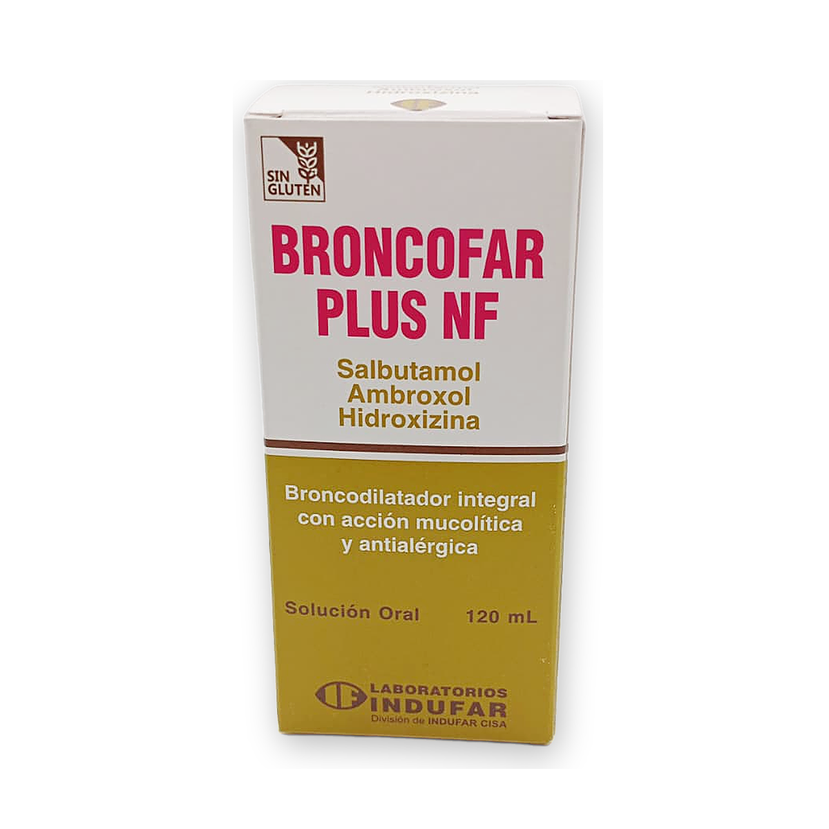 Broncofar plus nf sol. oral caja x 1 fco. x 120 ml.+ vasito
