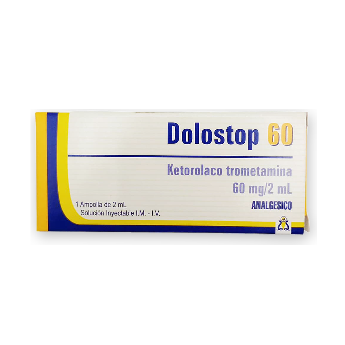 Dolostop 60 sol. iny. caja x 1 amp. x 2 ml.