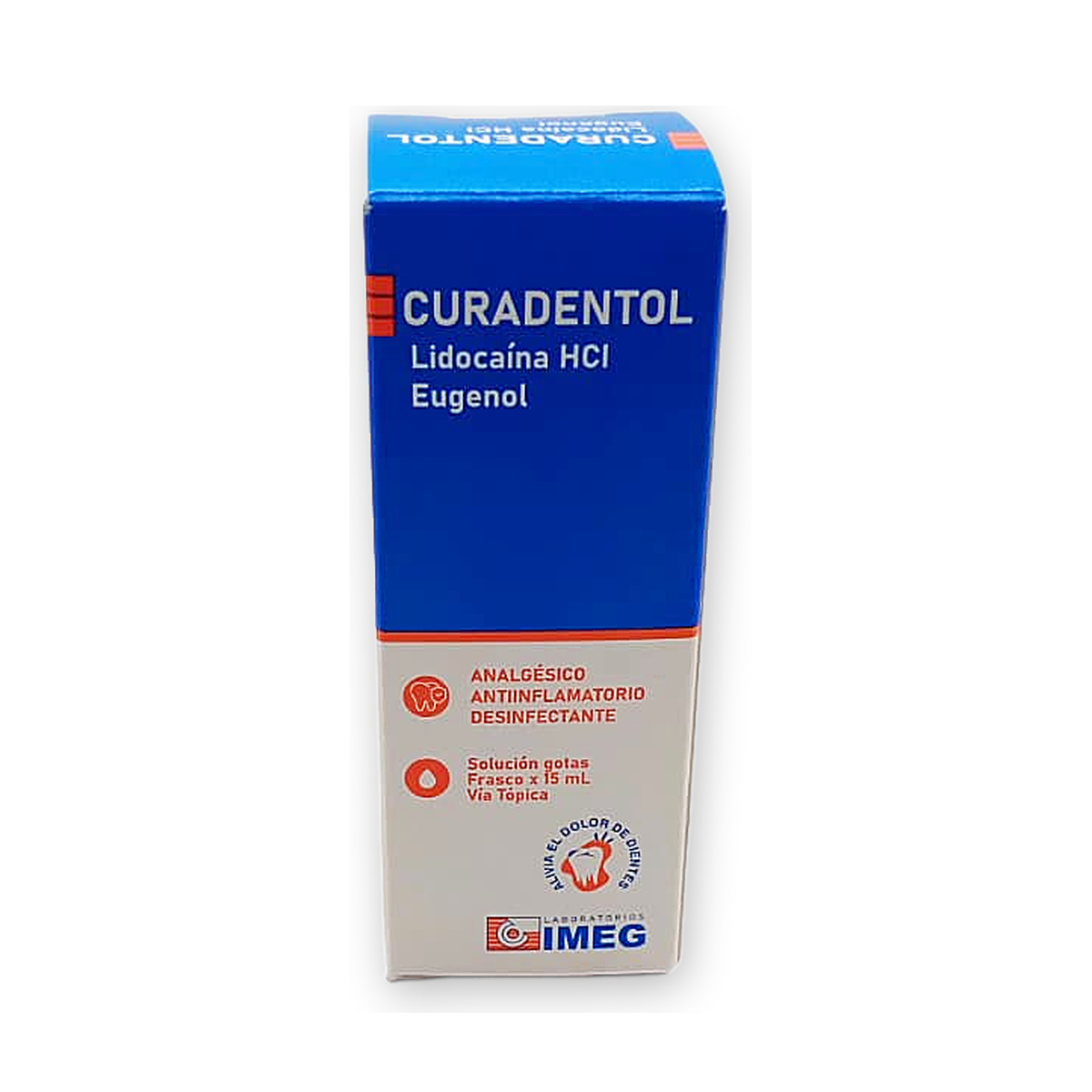 Curadentol sol. gotas caja fco. gotero x 15 ml.
