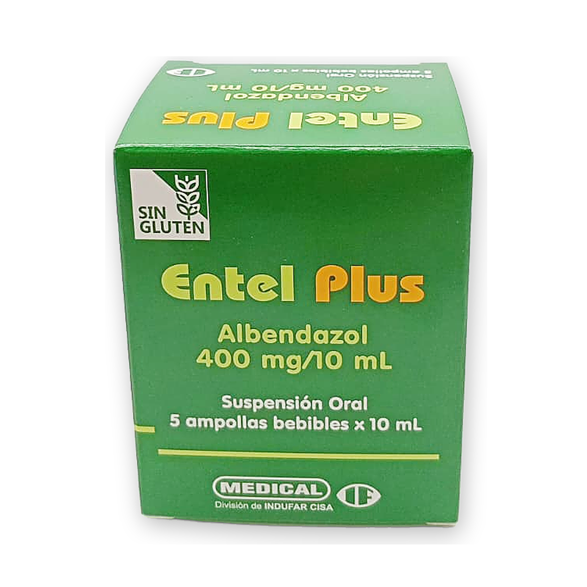 Entel plus susp. oral caja x 5 amp. beb. x 10 ml.
