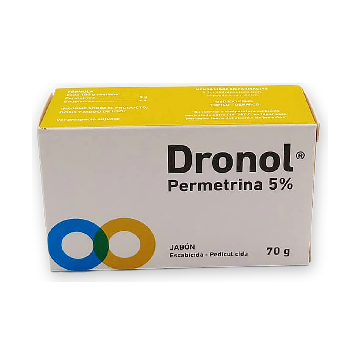 Dronol jabon caja c/jabon en pan x 70 g.