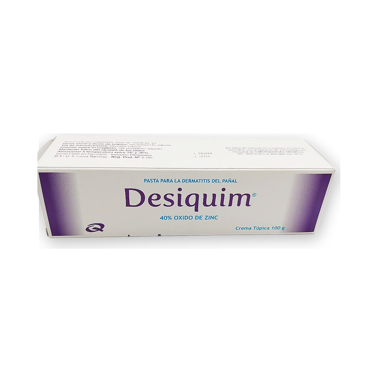 Desiquim crema caja pomo x 100 g.