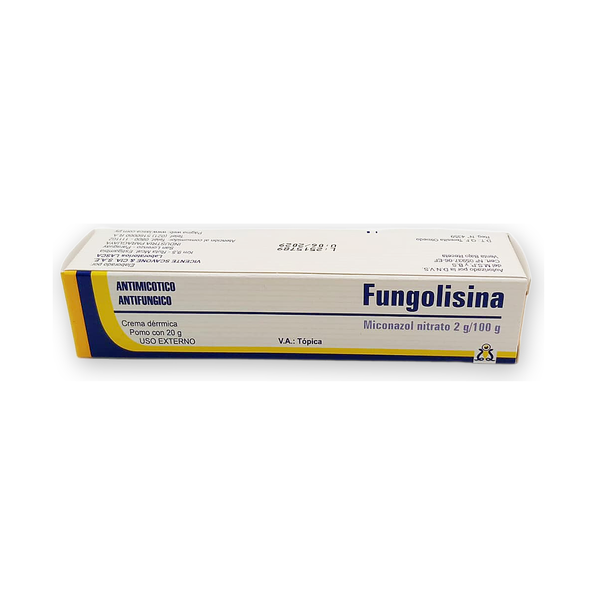 Fungolisina crema dermica caja pomo x 20 g.