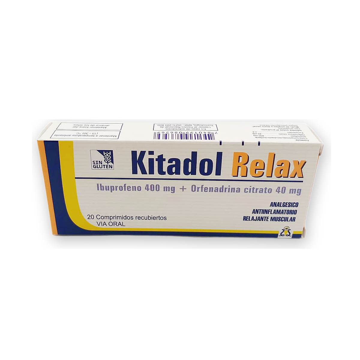 Kitadol relax comp. rec. caja x 20