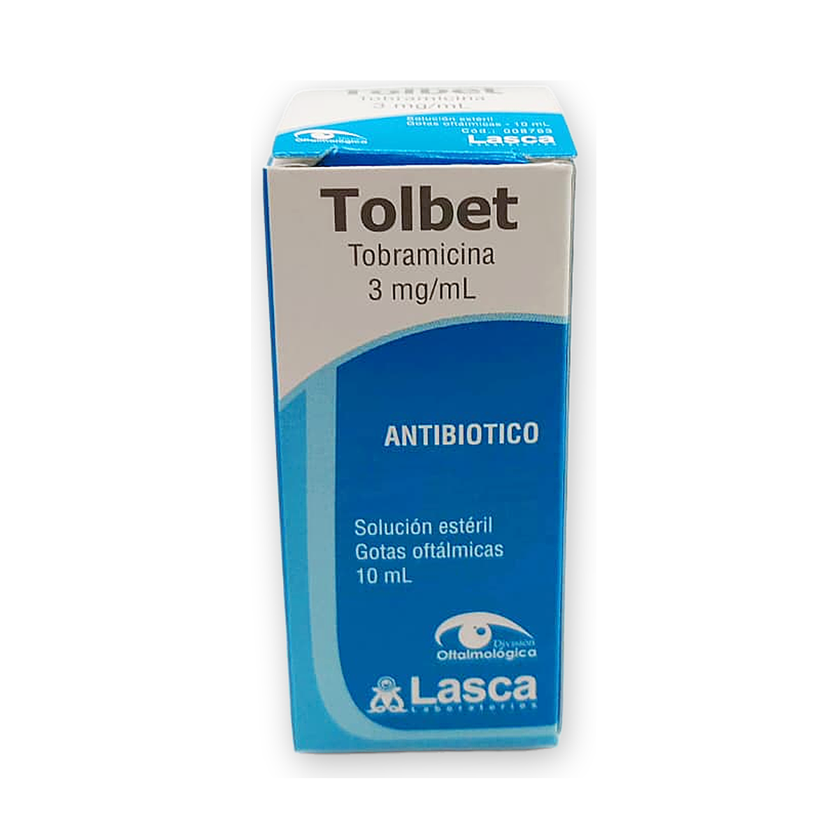 Tolbet sol. est. gotas oft. caja fco. got. x 10 ml.