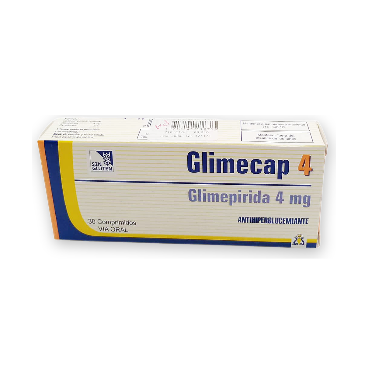 Glimecap 4 comp. rec. caja x 30
