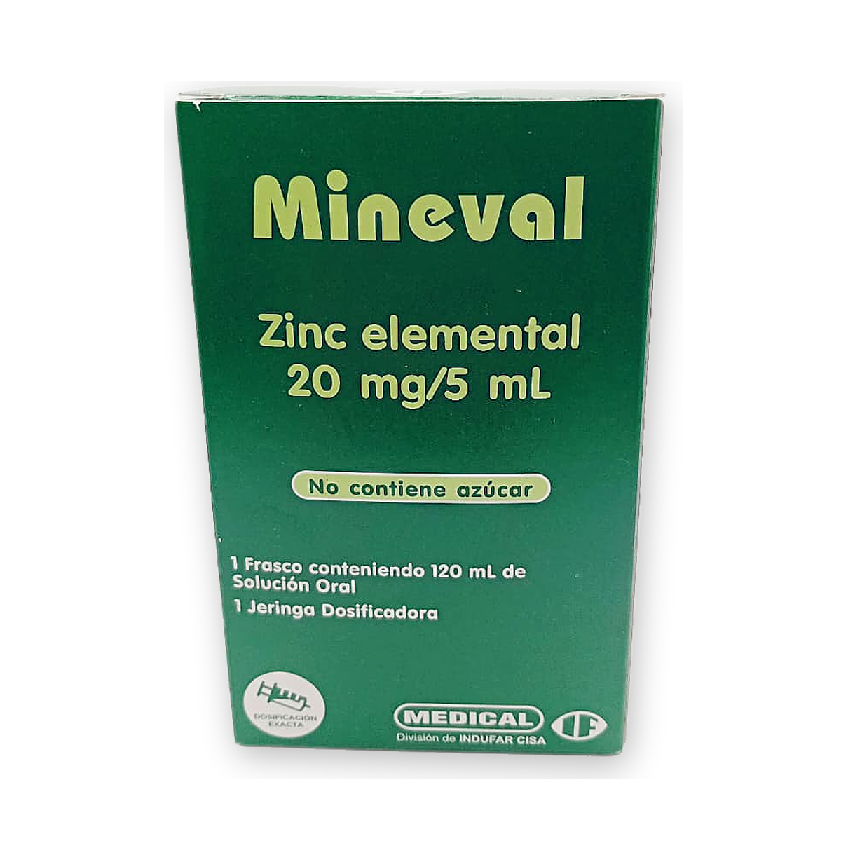 Mineval sol. oral caja fco. x 120 ml. + jer. dosif.