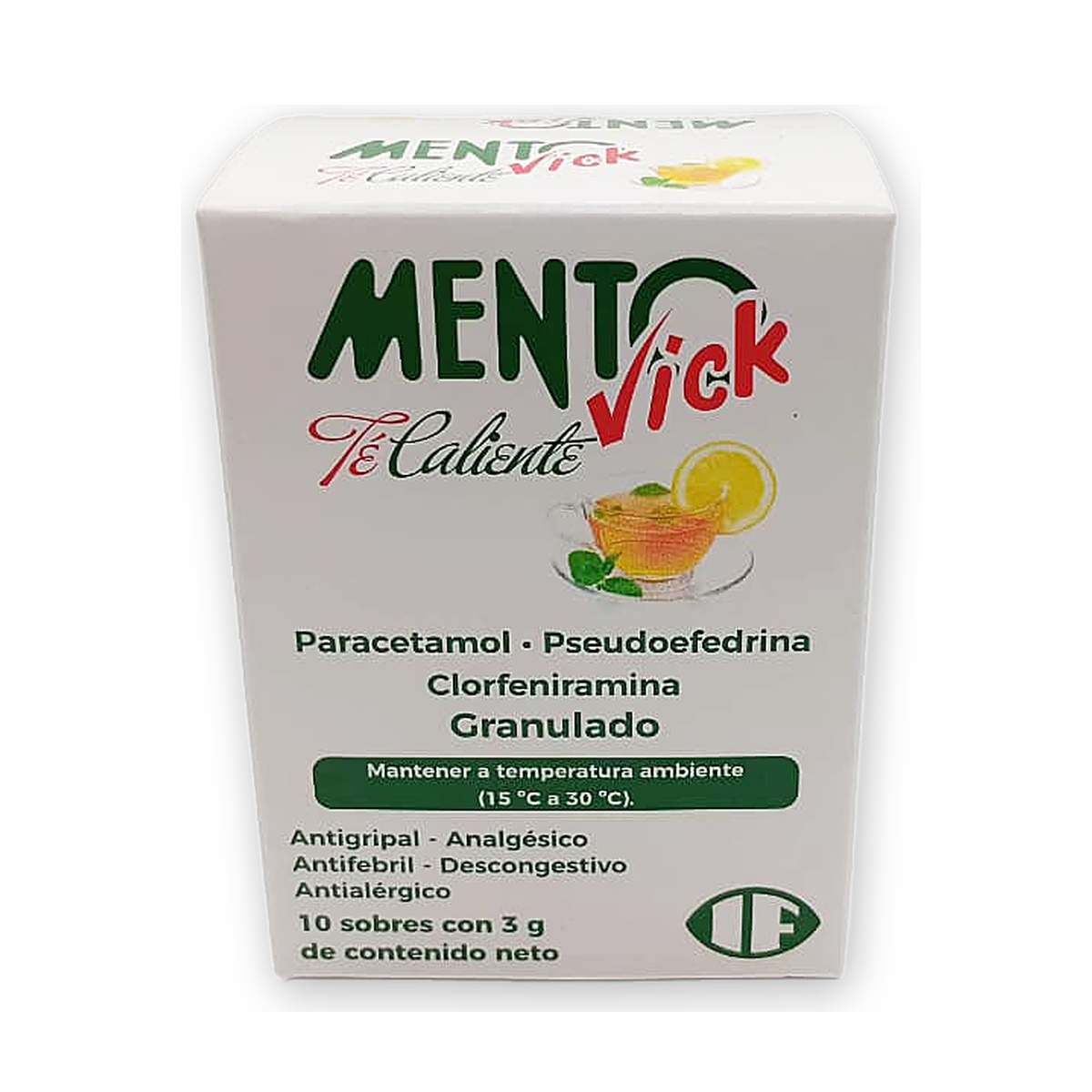 Mentovick te caliente gran. exhib. x 10 sob. x 3 g. c/u.