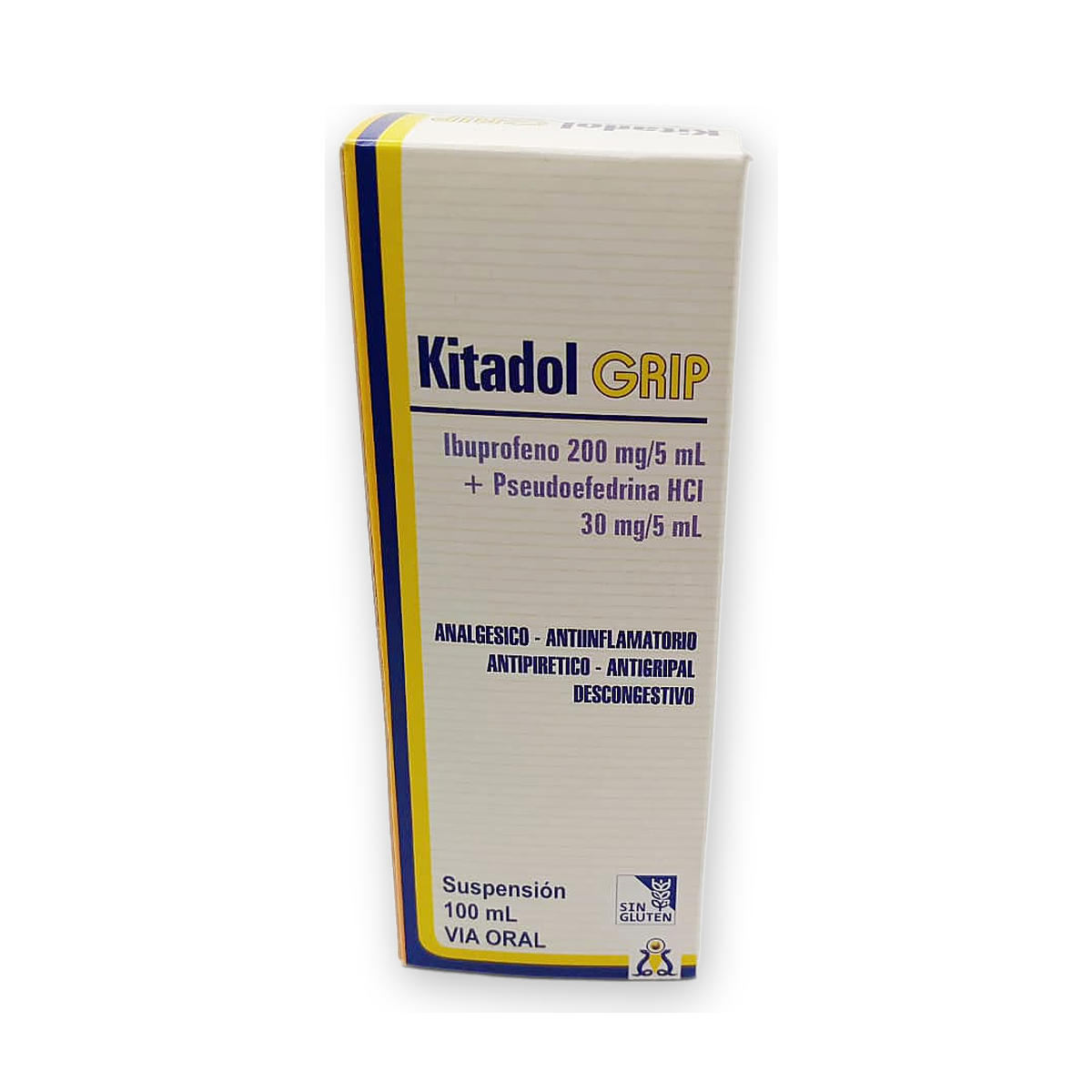 Kitadol grip susp. oral caja x 1 fco. x 100 ml.