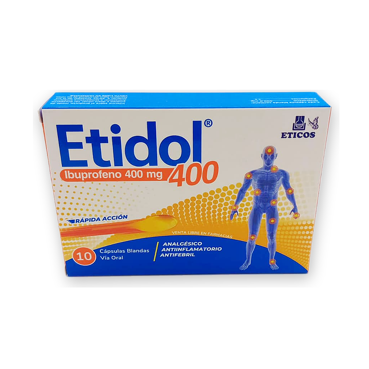 Etidol 400 caps. blandas caja x 10