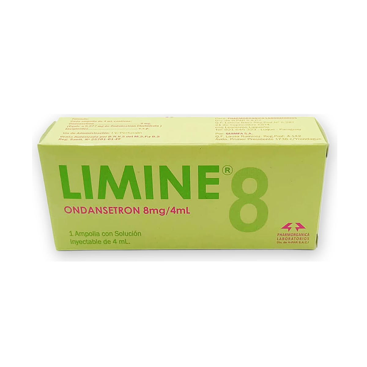 Limine 8 sol. iny. caja x 1 amp. x 4 ml.