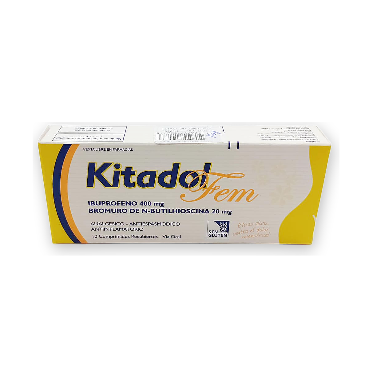 Kitadol fem comp. rec. caja x 10