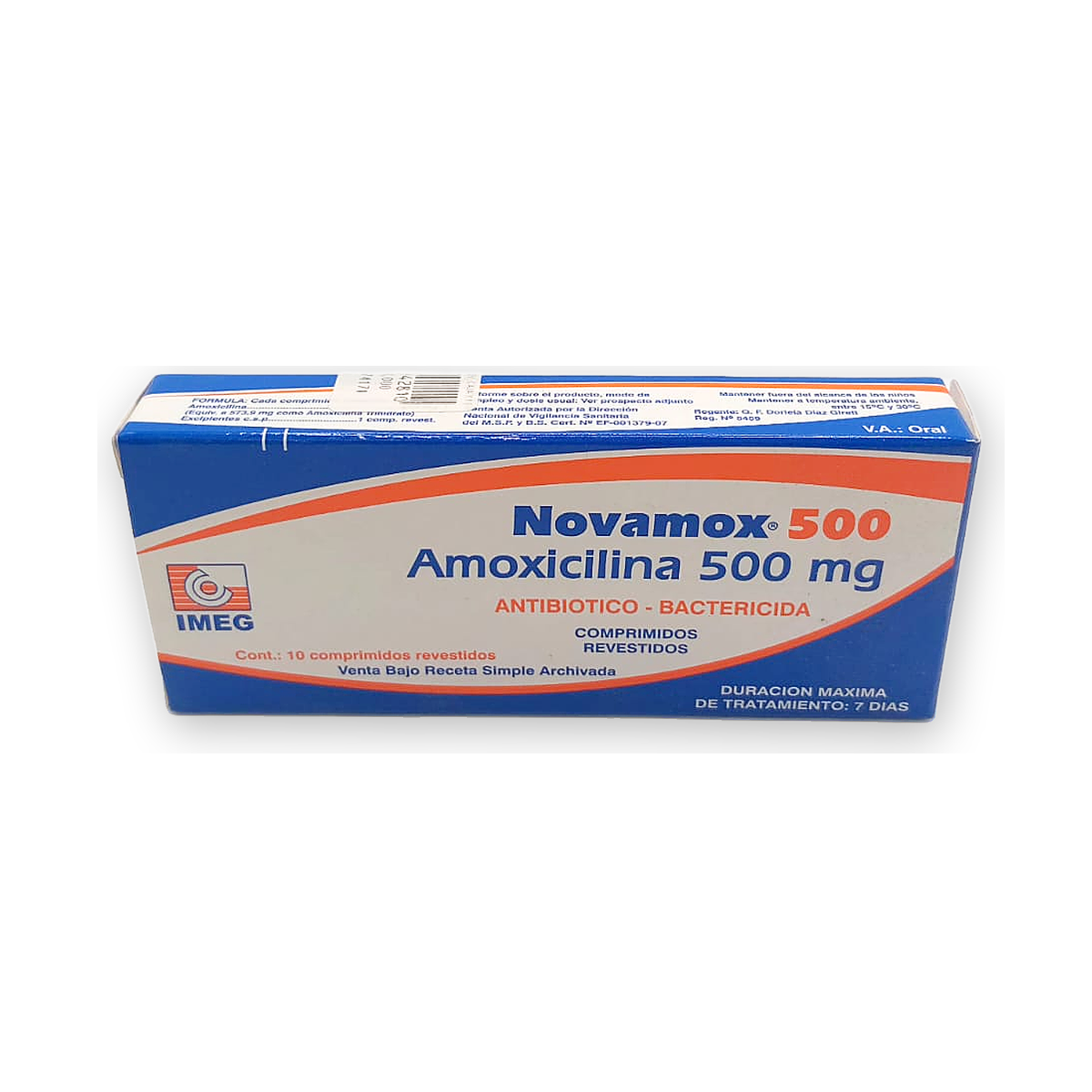Novamox 500 comp. rev. caja x 10
