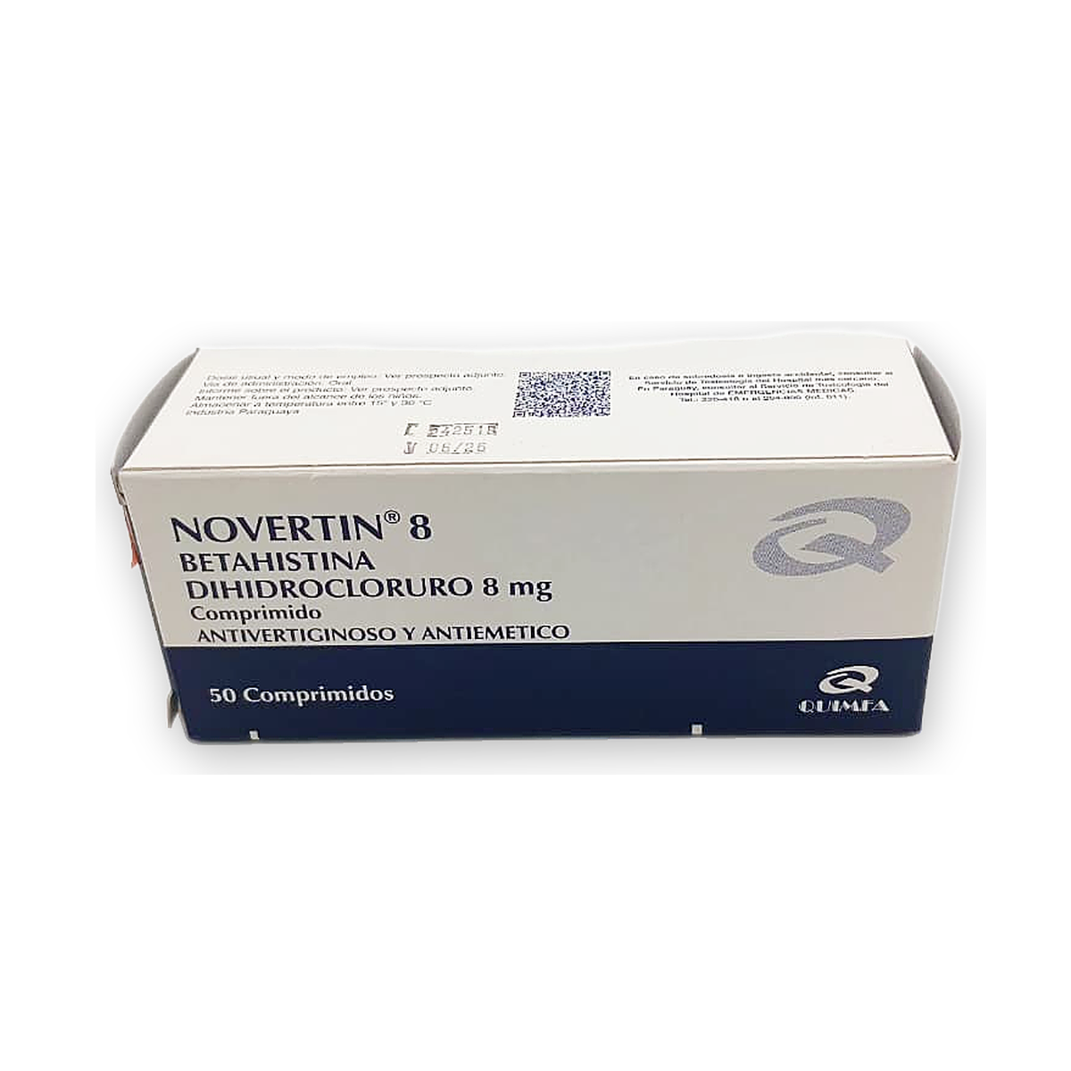 Novertin 8 comp. caja x 50