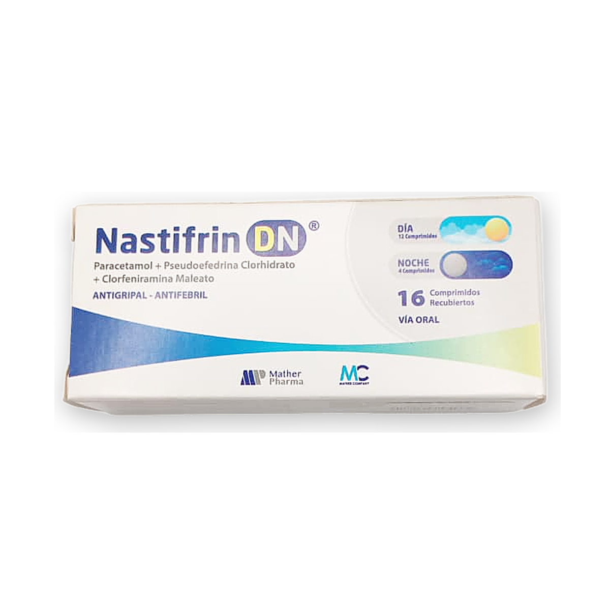 Nastifrin dn comp. rec. caja x 12 (color amarillo) y 4 (col