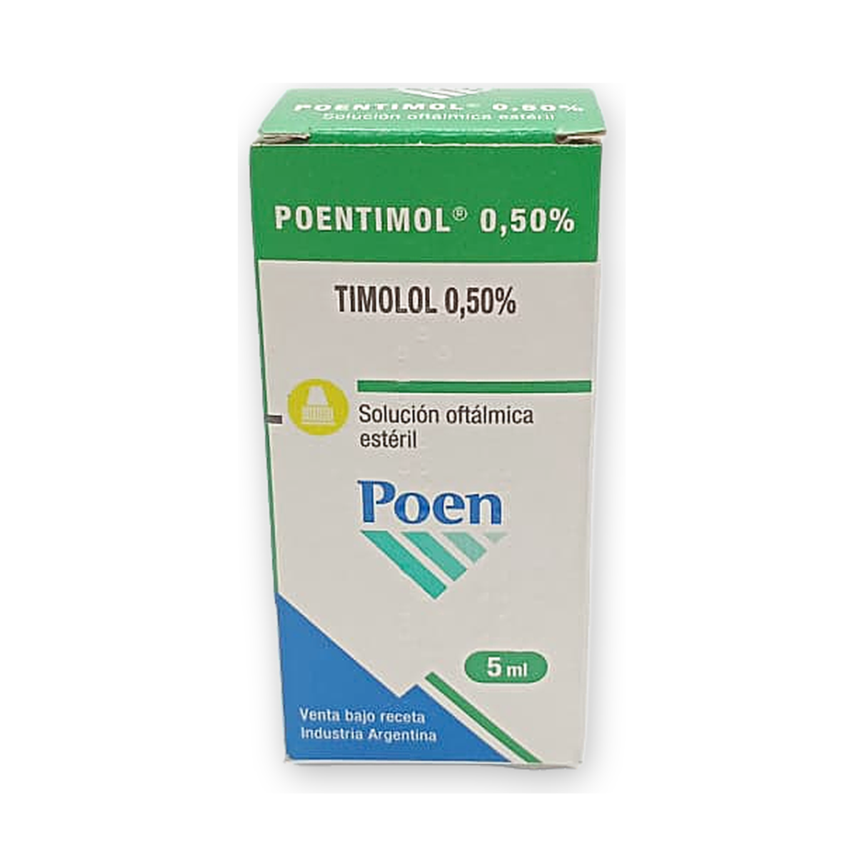 Poentimol 0,50% sol. oft. caja fco. x 5 ml.