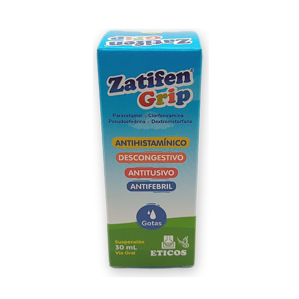 Zatifen grip susp. caja x 1 fco. got. x 30 ml.