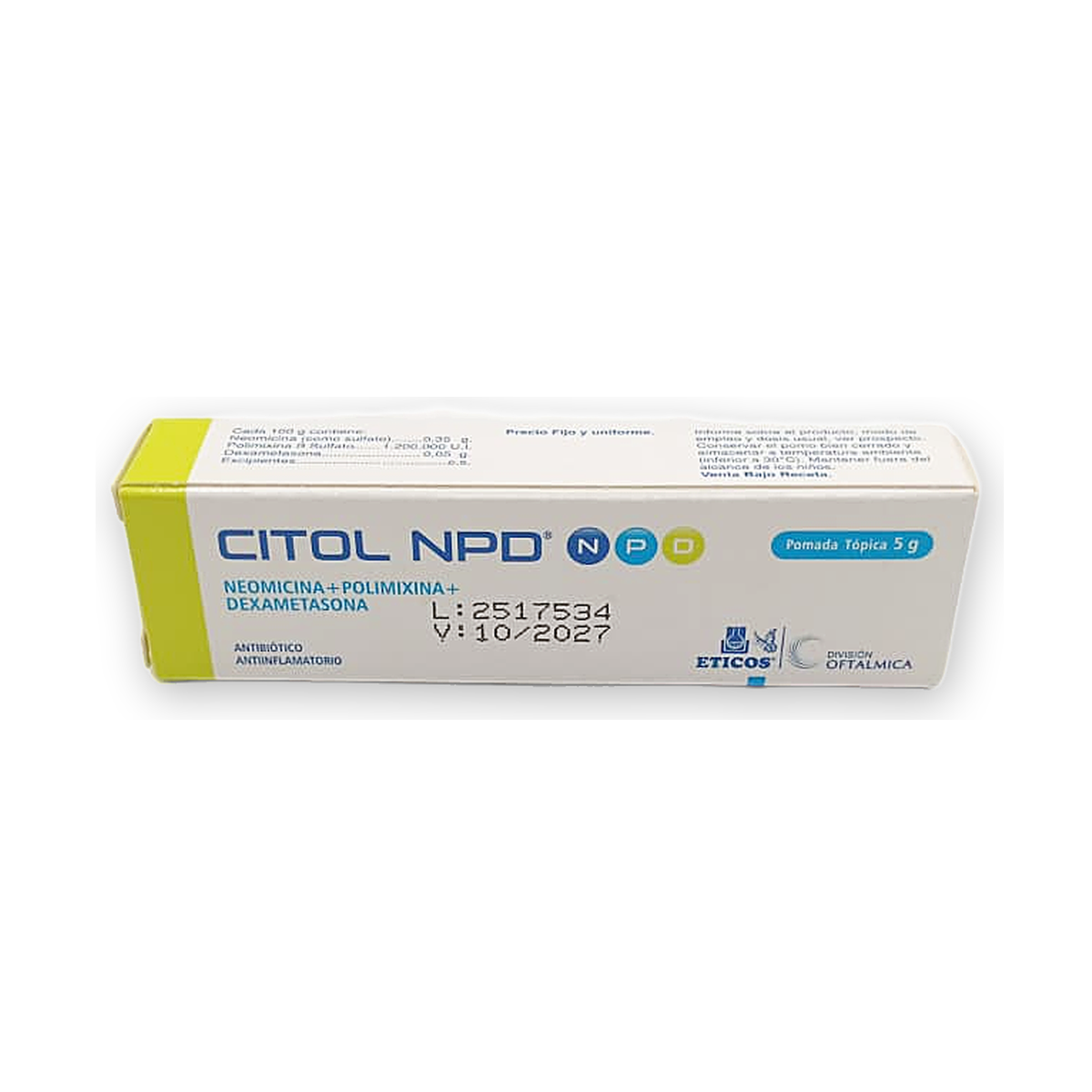 Citol npd pomada topica caja x 1 pomo x 5 g.