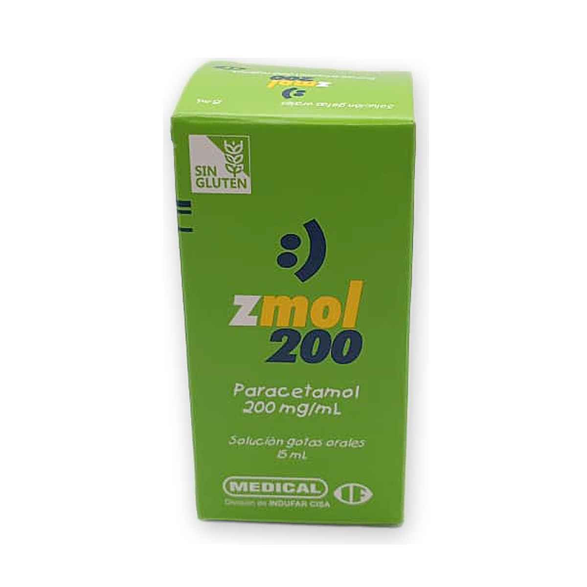 Z mol 200 mg. sol. gotas orales caja fco. got. x 15 ml.