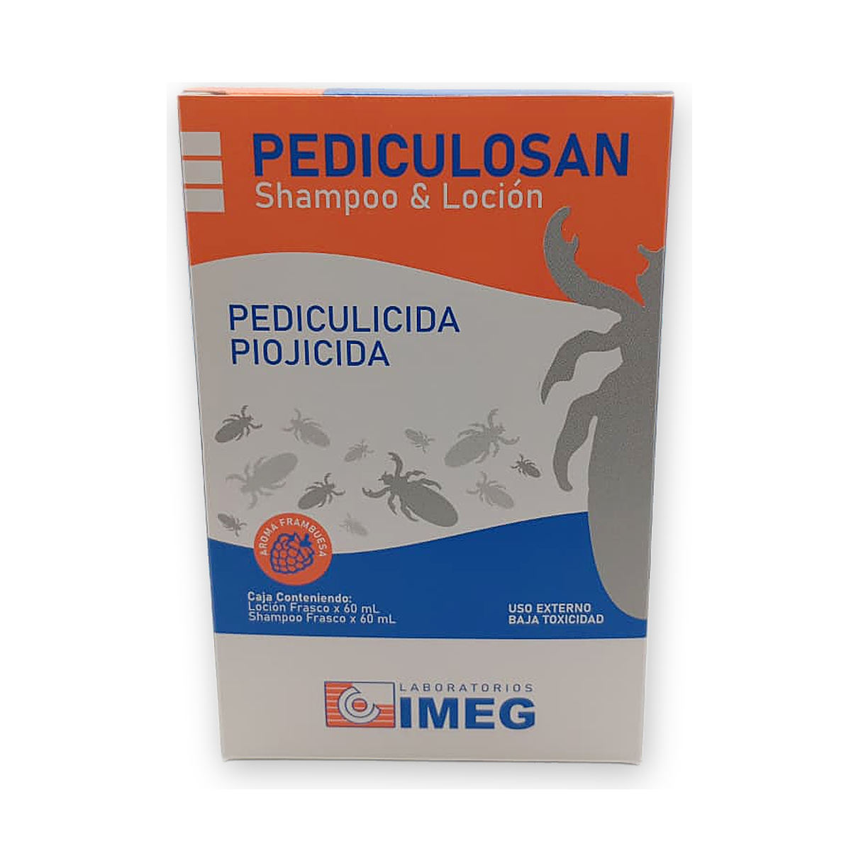 Pediculosan locion champu caja locion x 60 ml. y chamnpu x 6