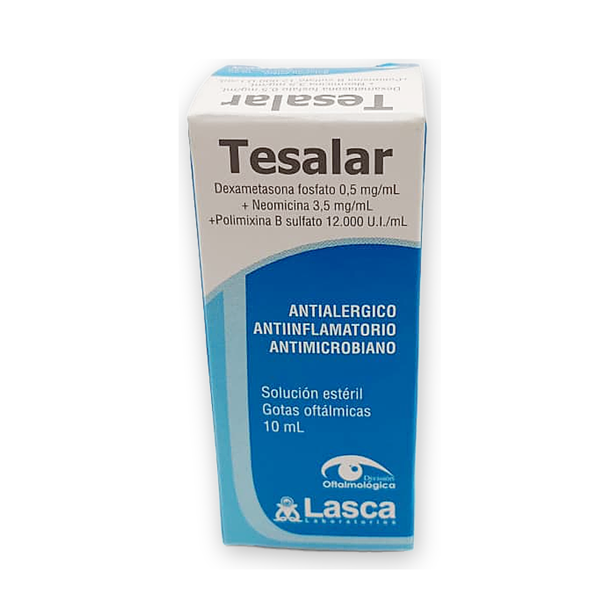 Tesalar sol. gotas oft. caja fco. x 10 ml.