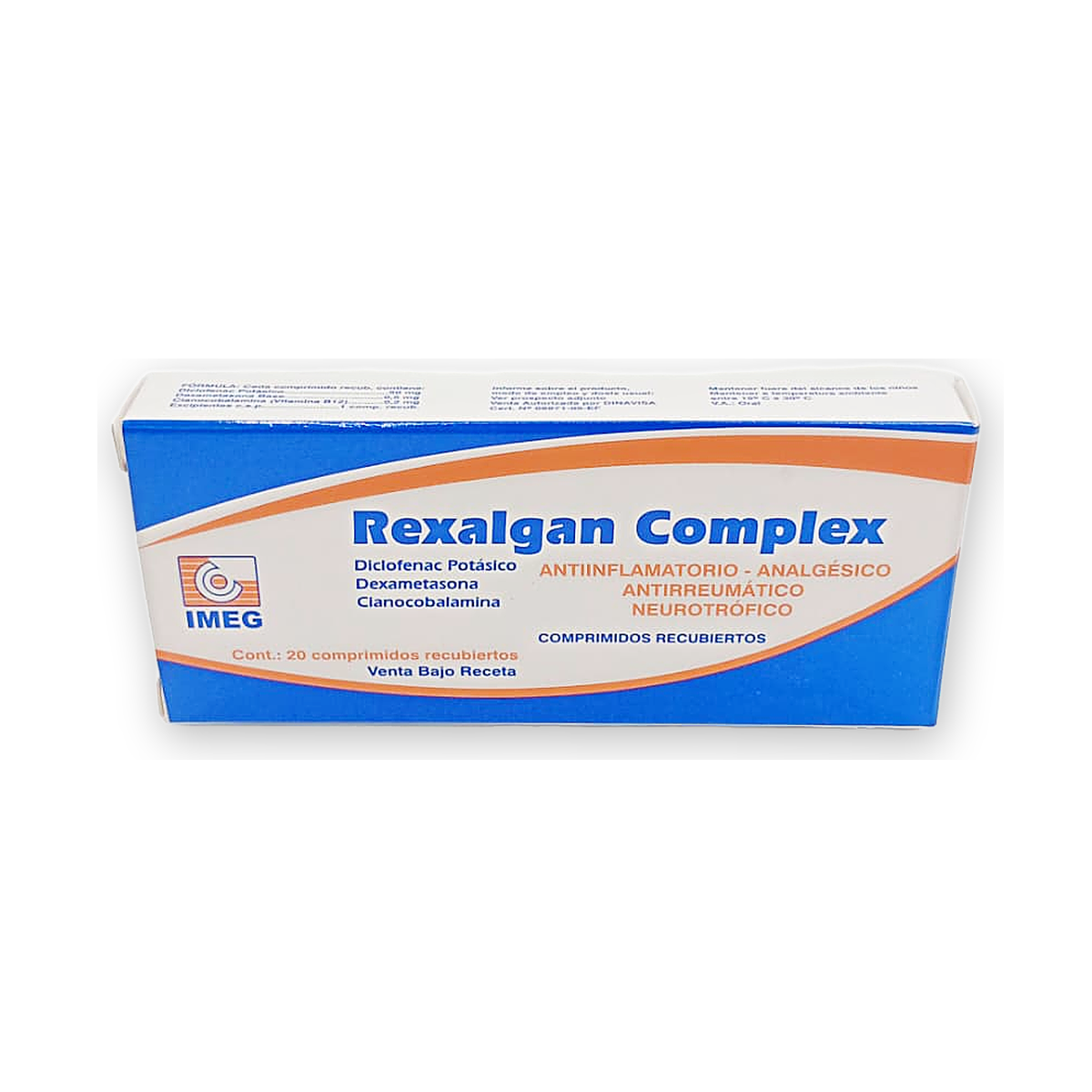 Rexalgan complex comp. rec. caja x 20