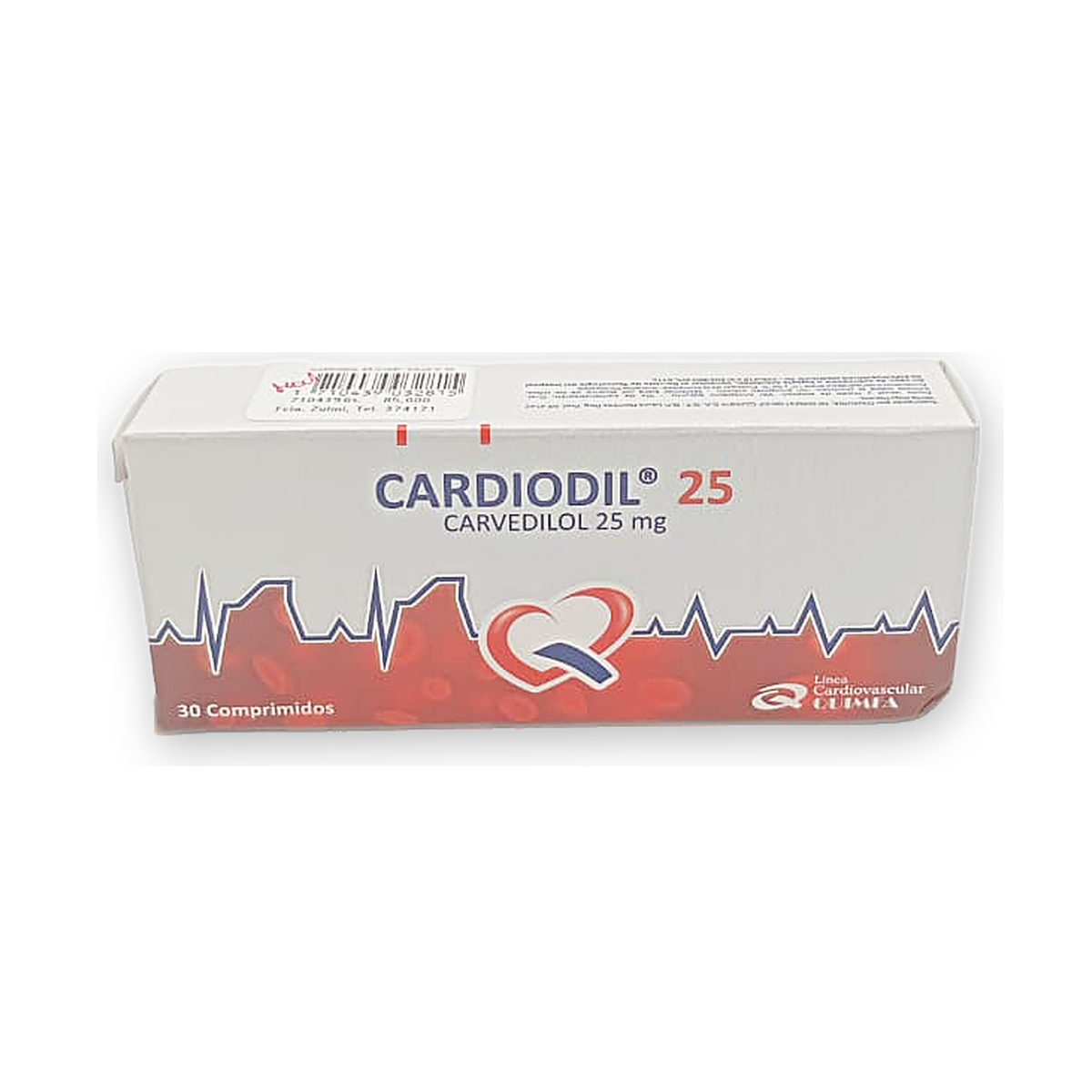 Cardiodil 25 comp.(no pedir) caja x 30