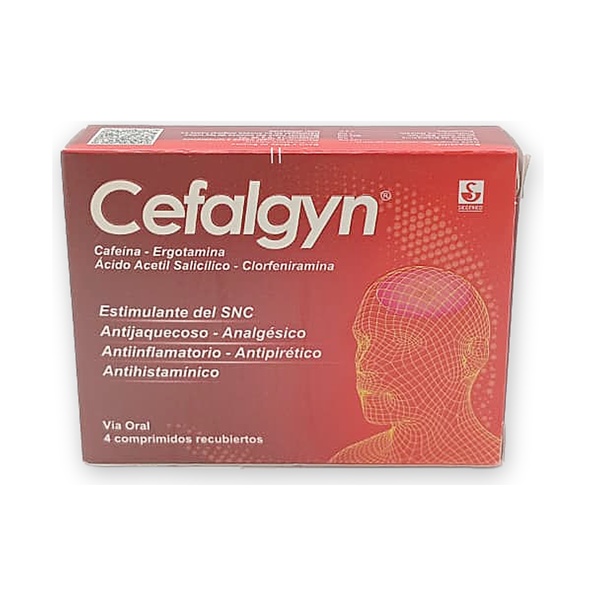 Cefalgyn comp. rec. caja x 25 sob. x 4 c/u.