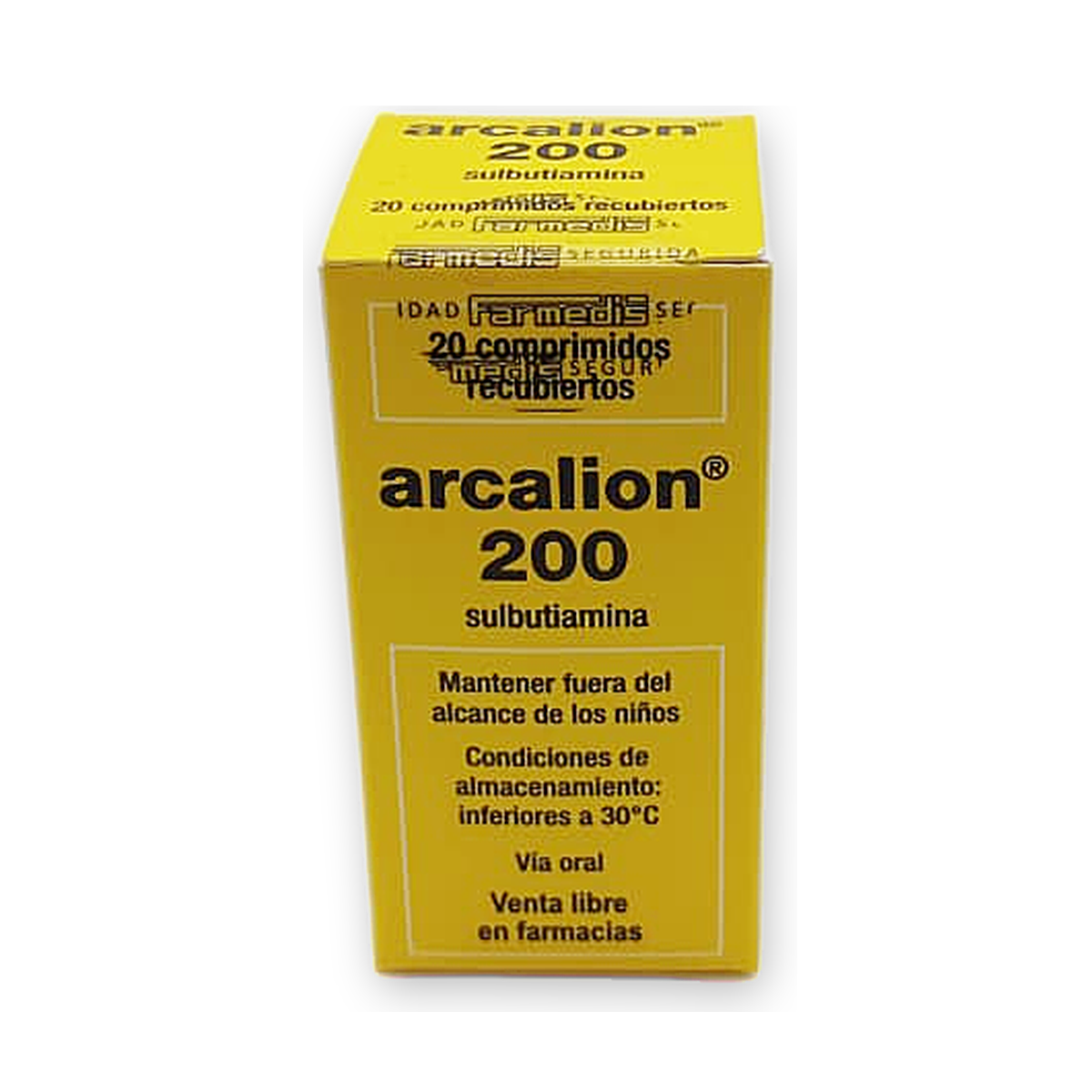 Arcalion 200 mg. comp. rec. caja tubo x 20