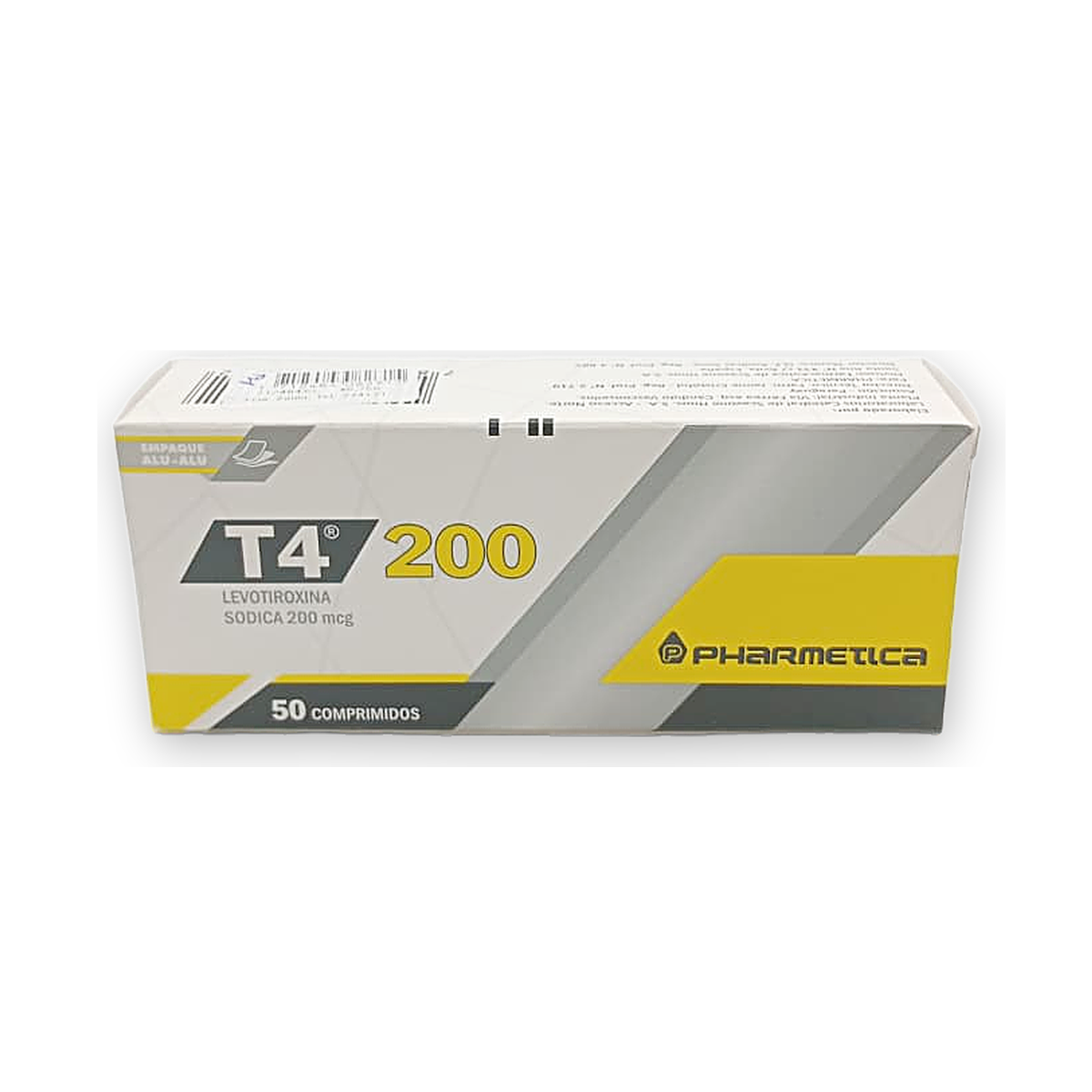 T4 pharmetica 200  mg comp caja x 50