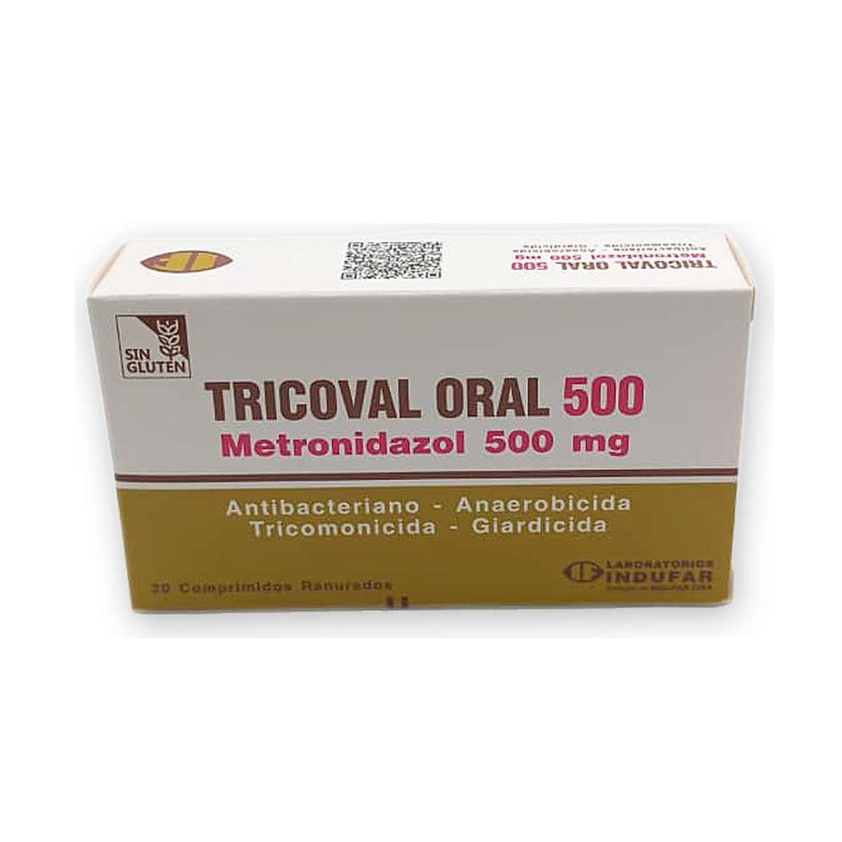 Tricoval oral 500 comp. ran. caja x 20