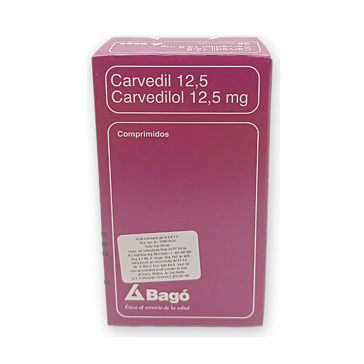 Carvedil 12,5 comp. caja x 28