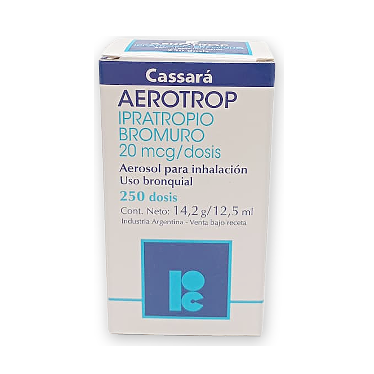 Cassara aerotrop aerosol caja fco. x 250 dosis c/adap. bucal
