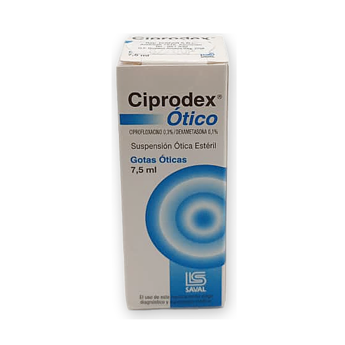 Ciprodex otico susp. otica caja x 1 fco. got. x 7,5 ml.