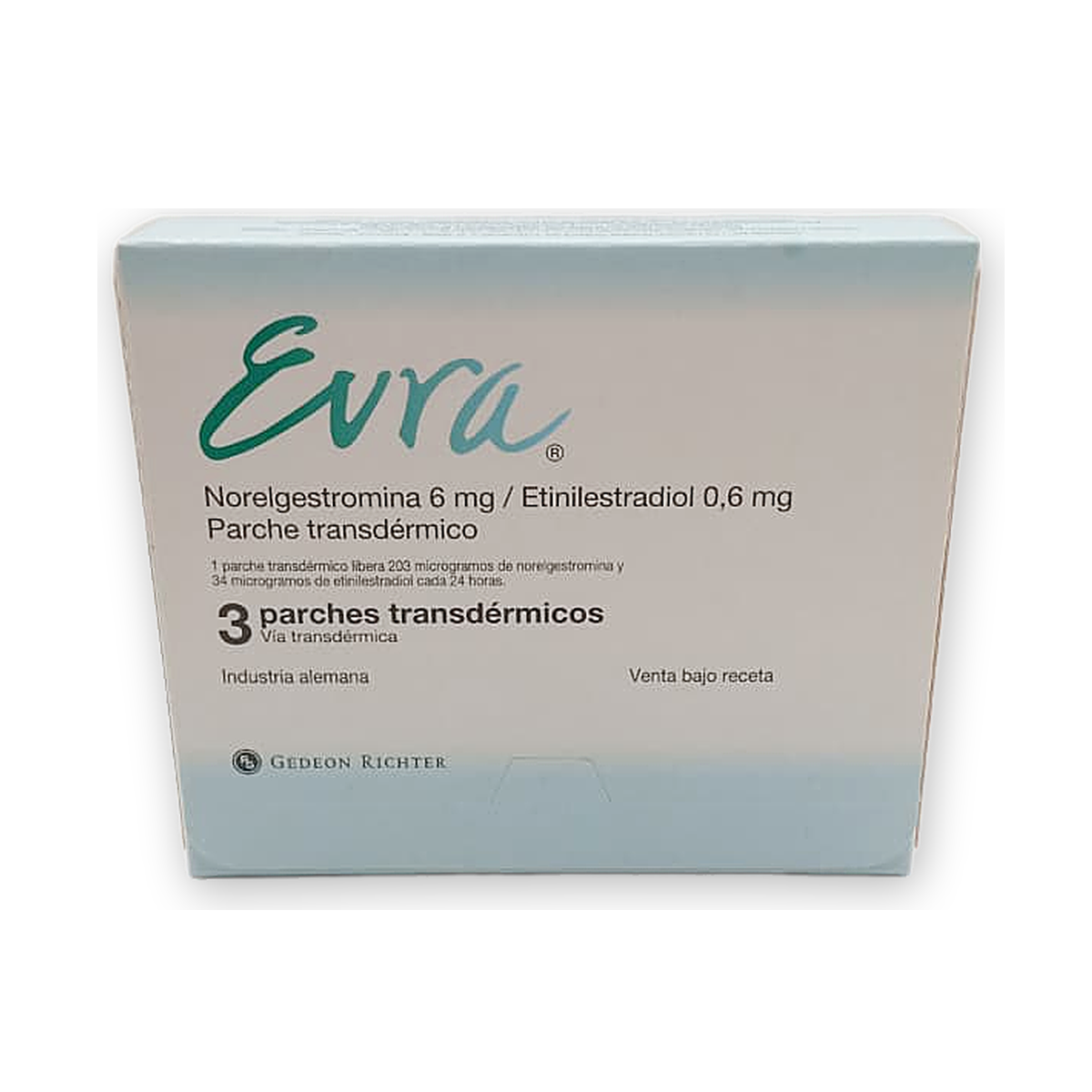 Evra parches transdermicos caja x 3