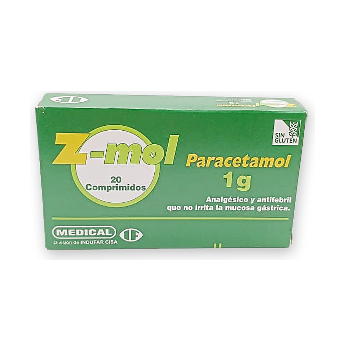 Z mol 1g. comp. caja x 20