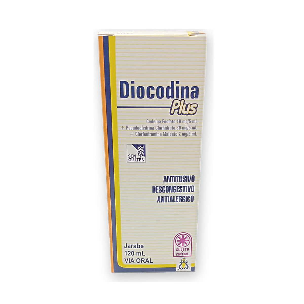 Diocodina plus jarabe caja fco. x 120 ml.