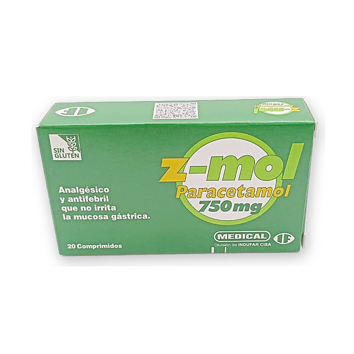 Z mol 750 mg. comp. caja x 20