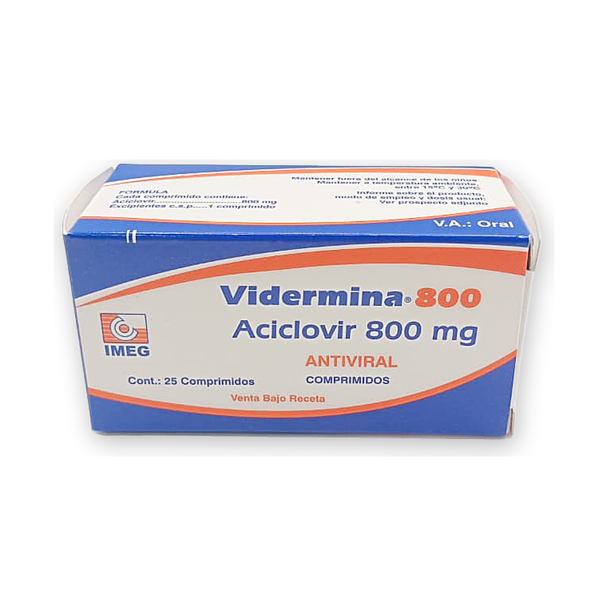 Vidermina 800 comp. caja x 25