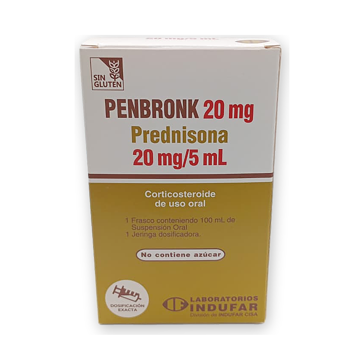 Penbronk 20 mg susp. oral caja fco. x 100 ml. + jer. dosif.