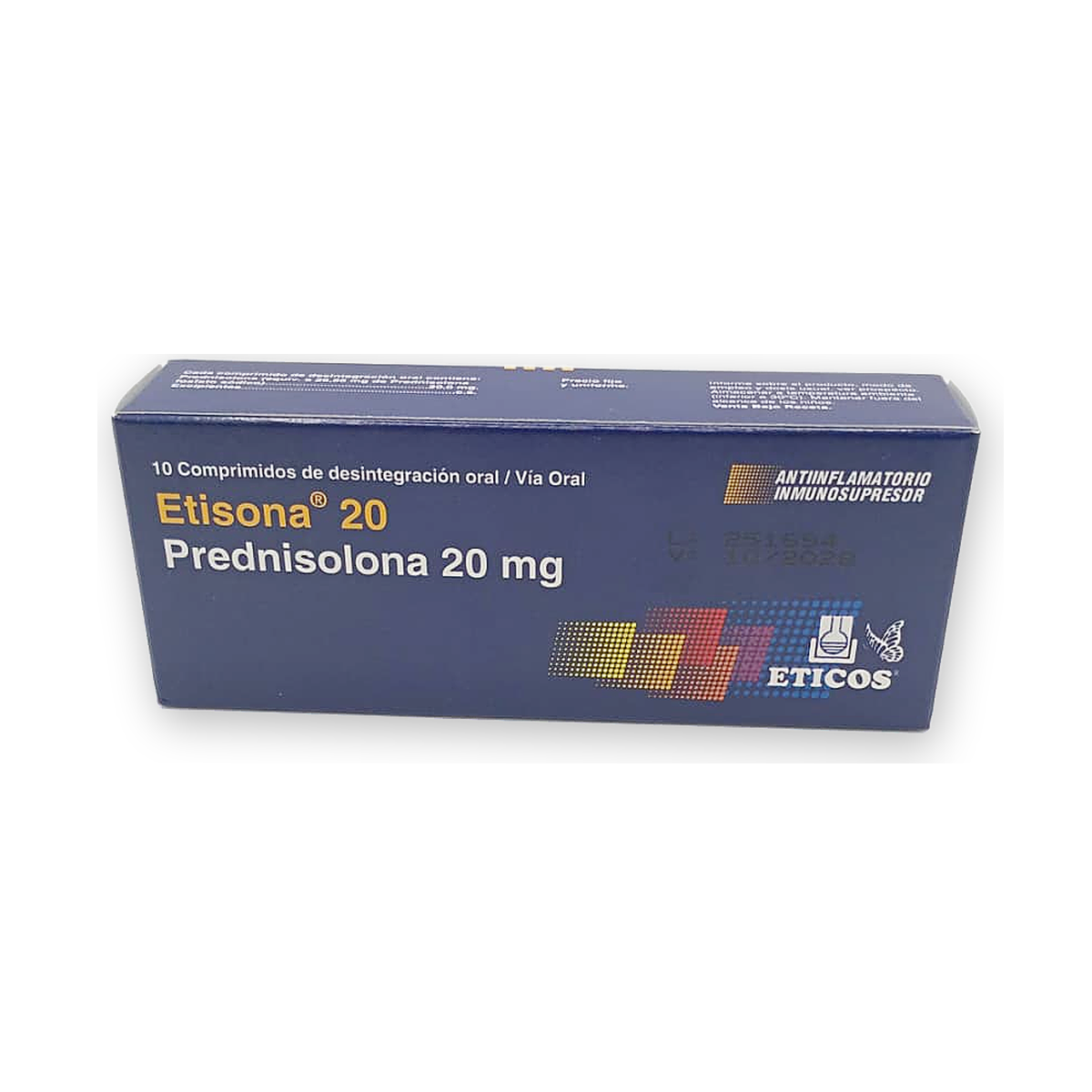 Etisona 20 comp. desinteg. oral caja x 10
