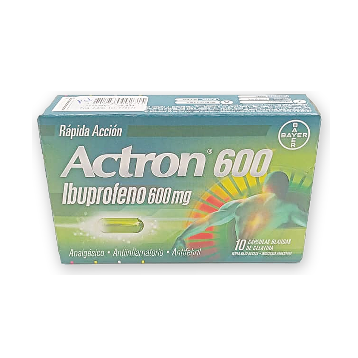 Actron 600 caps. blandas caja x 10