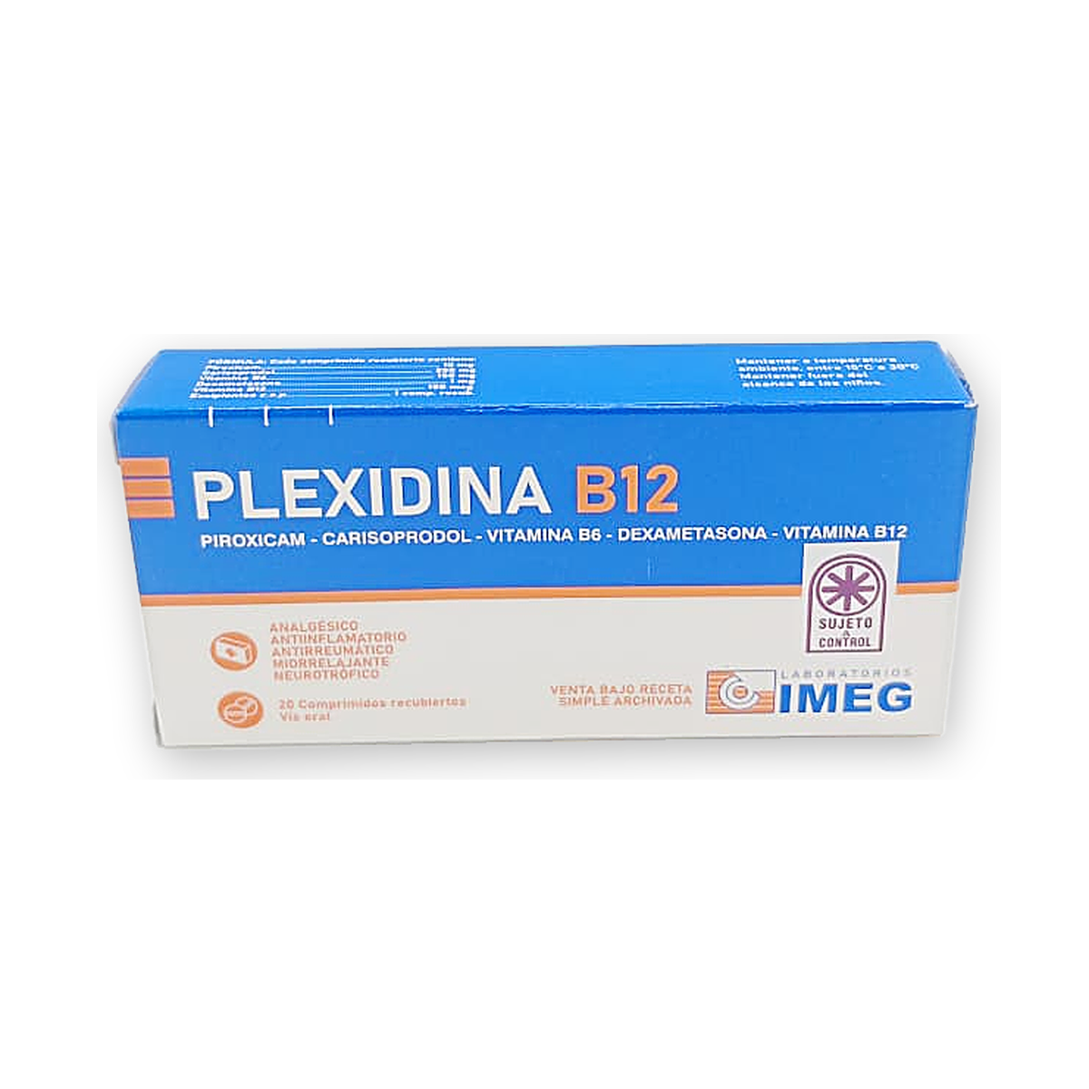 Plexidina b12 comp. rec. caja x 20
