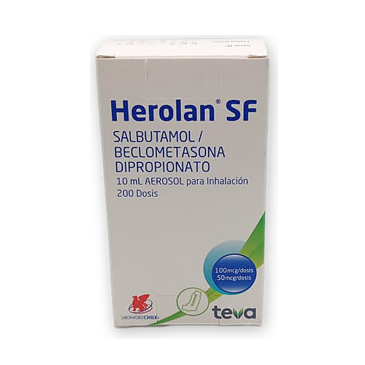 Herolan sf aerosol p/inh. caja x 1 fco. x 10 ml. (200 dosis)