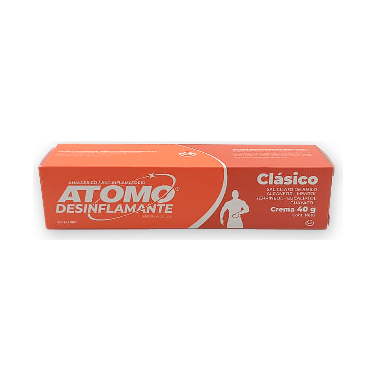Atomo desinflamante clasico crema caja pomo x 40 g.