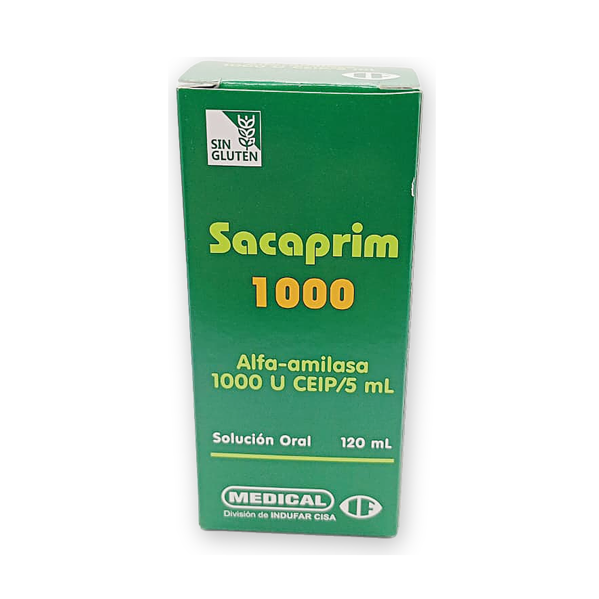 Sacaprim 1000 jarabe oral caja x 1 fco. x 120 ml. + vas. dos