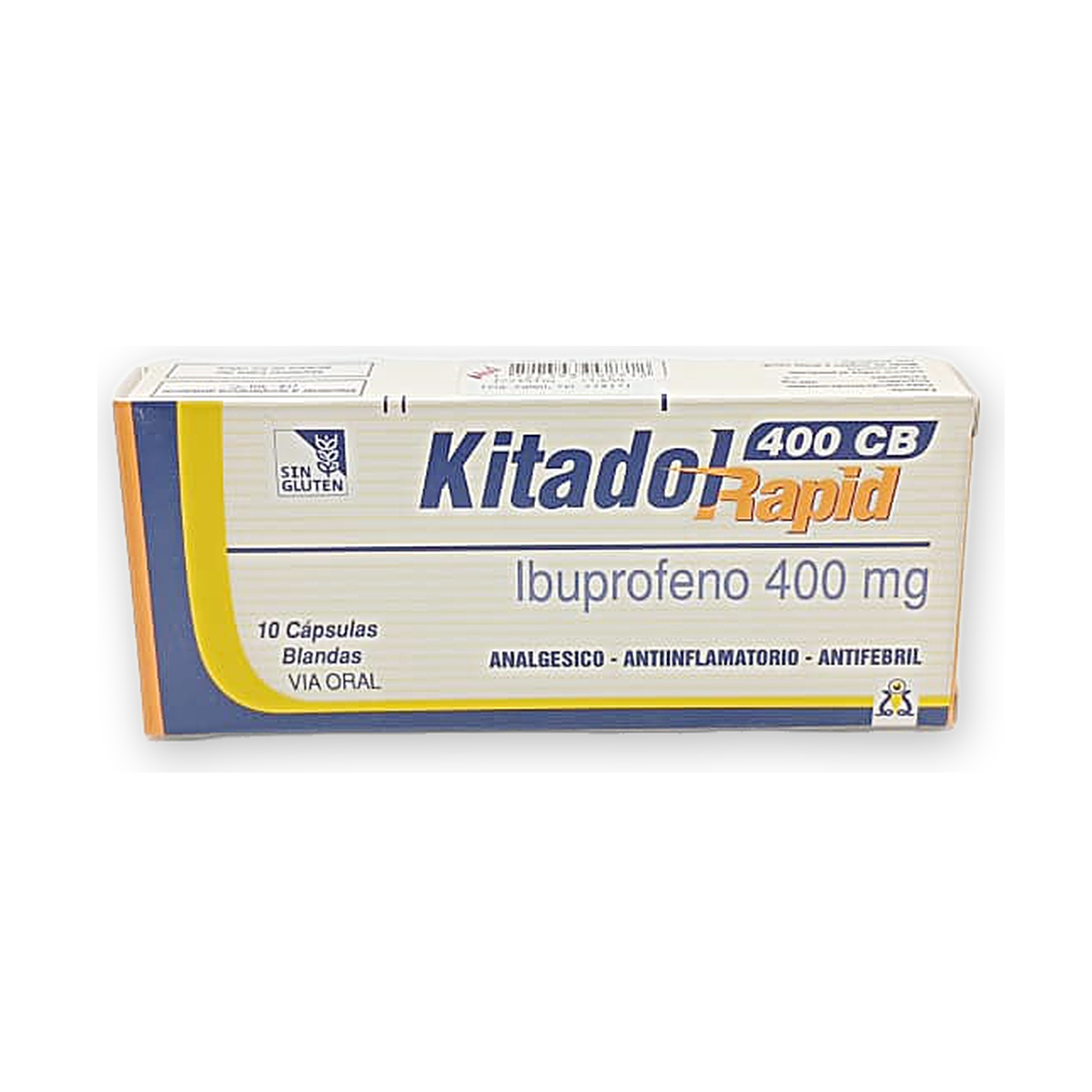 Kitadol rapid 400 cb caps. blan. caja x 10
