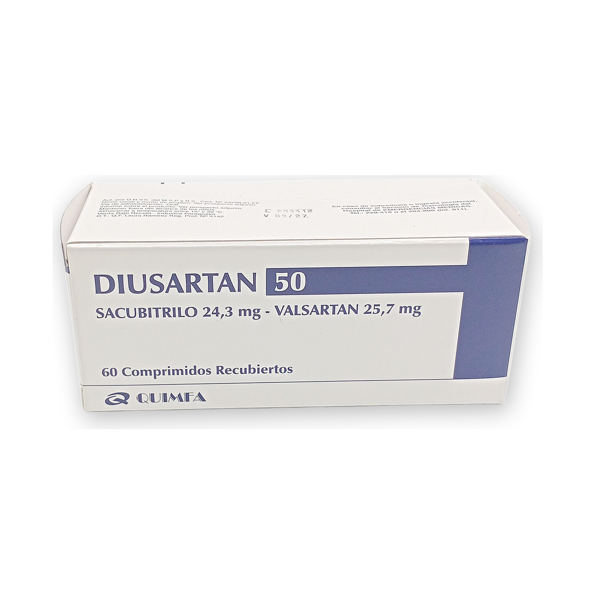 Diusartan 50 comp. rec. caja x 60